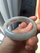 Load image into Gallery viewer, Sale! Certified 57.5mm Type A 100% Natural light green/purple Jadeite Jade bangle N20-7911