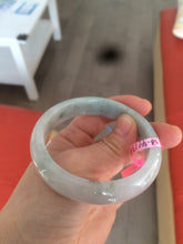 Load image into Gallery viewer, 56.4mm Certified Jadeite Jade bangle Type A 100% Natural icy green W25-0780