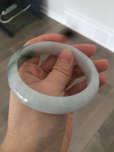 Load image into Gallery viewer, Certificated 58mm type A 100% Natural icy green/white jadeite jade bangle KS-37-3150