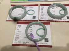 Load image into Gallery viewer, 59mm Certified Type A 100% Natural green jadeite jade bangle group AC38
