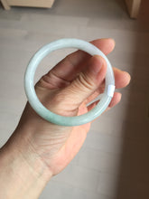 Load image into Gallery viewer, 55mm certified 100% natural Type A light green round cut jadeite jade bangle BP164-2775
