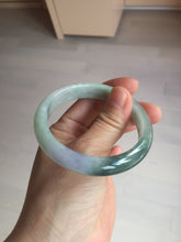 Load image into Gallery viewer, 54.5mm certified 100% natural icy watery oily dark green purple jadeite jade bangle BH87-9118
