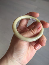 Load image into Gallery viewer, 50.5mm certified 100% natural Type A light yellow round cut jadeite jade bangle BS8-9570
