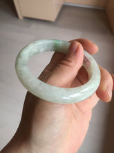 Load image into Gallery viewer, 54.7mm Certified 100% natural Type A fresh sunny green white jadeite jade bangle BN3-6337
