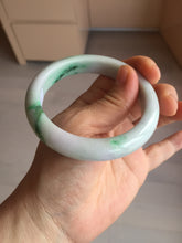 Load image into Gallery viewer, 56.5mm certified Type A 100% Natural sunny green/purple/white(白底青) Jadeite Jade bangle BF141-4072
