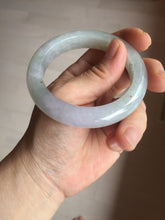 Load image into Gallery viewer, 53.8mm certified 100% natural Type A icy water light green/pule/brown/gray(FU LU SHOU) jadeite jade bangle BP159-5038
