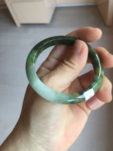 Load image into Gallery viewer, 51.8mm certified 100% natural Type A deep forest green/mountain yellow brown jadeite jade bangle PA77-6300
