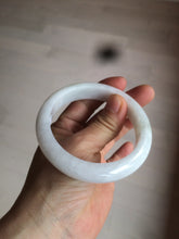 Load image into Gallery viewer, 57.9mm certified type A 100% Natural light green/white jadeite jade bangle AY53-1460
