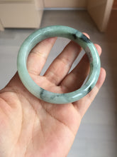 Load image into Gallery viewer, 59mm Certified Type A 100% Natural icy watery light green dark green Jadeite Jade bangle BP37-8908
