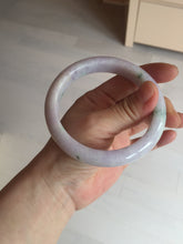 Load image into Gallery viewer, 61.4mm certified 100% natural type A sunny green/purple jadeite jade bangle BN87-8718
