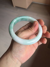 Load image into Gallery viewer, 57.4mm certified 100% natural type A sunny green/purple/yellow jadeite jade bangle BN102-7712
