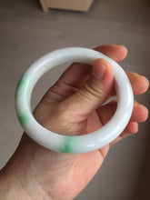 Load image into Gallery viewer, 卖了 58.8mm Certified Type A 100% Natural sunny green/white(白底青) Jadeite Jade bangle AM99-2811
