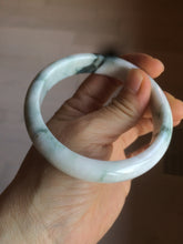 Load image into Gallery viewer, 59.5mm Certified 100% natural type A green white/light purple jadeite jade bangle AT86-9566
