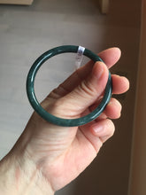 Load image into Gallery viewer, 57.3mm Certified Type A 100% Natural light green/blue/gray Guatemala slim round cut Jadeite bangle BP223-1022
