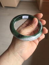 Load image into Gallery viewer, 58mm Certified 100% natural Type A dark green/purple Emerald Vale jadeite jade bangle PB93-8997
