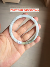 Load image into Gallery viewer, Type A 100% Natural dark green/white/black Jadeite Jade bangle (with defects) group 1
