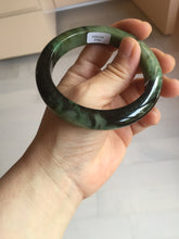 Load image into Gallery viewer, 58.5mm Certified 100% natural Type A dark green/black jadeite bangle PD32-9768
