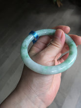 Load image into Gallery viewer, 卖了 56mm certified 100% natural type A sunny green round cut jadeite jade bangle AD116-6633
