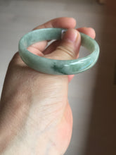 Load image into Gallery viewer, 53.8mm certified Type A 100% Natural green thin Jadeite Jade bangle D134-2835
