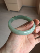 Load image into Gallery viewer, 58.3mm certificated Type A 100% Natural oily dark green Jadeite Jade bangle AJ78-8578
