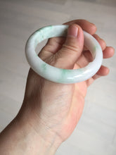 Load image into Gallery viewer, 53mm Certified Type A 100% Natural sunny green white(白底青) Jadeite Jade bangle BP45-3174
