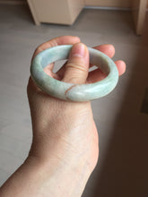 Load image into Gallery viewer, 53.8mm 100% natural Type A light green/red/yellow “Beauty’s Face Scarred” jadeite jade bangle PA39-5298
