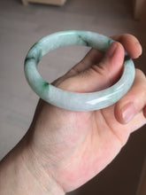 Load image into Gallery viewer, 56.5mm Certificated sunny green/dark green/white jadeite jade bangle BK120-8240
