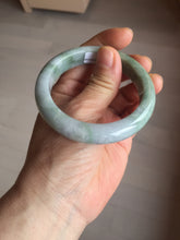 Load image into Gallery viewer, 53.5mm 100% natural certified green/white/light purple jadeite jade bangle AU44-0248
