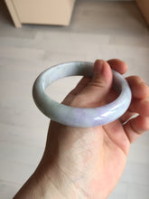 Load image into Gallery viewer, 58mm 100% natural certified light green purple yellow(FU LU SHOU) jadeite jade bangle BN37-7345
