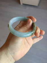 Load image into Gallery viewer, 53mm certified 100% natural Type A light green brown jadeite jade bangle AX133-7691
