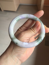 Load image into Gallery viewer, 58.8mm Certified Type A 100% Natural earthy brown green purple yellow jadeite Jade bangle  PB162-1102
