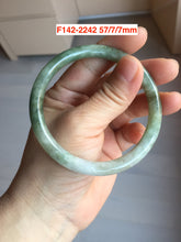 Load image into Gallery viewer, Type A 100% Natural dark green/white/black Jadeite Jade bangle (with defects) group 1
