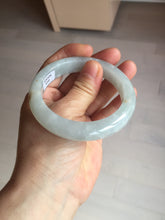 Load image into Gallery viewer, 55mm 100% natural type A icy watery light green yellow jadeite jade bangle Y155-5249
