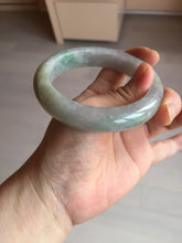 Load image into Gallery viewer, 60mm Certified Type A 100% Natural white/light purple/brown/yellow/gray (FU LU SHOU) Jadeite Jade bangle BF105-8658
