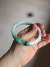Load image into Gallery viewer, 57.5mm Certified Type A 100% Natural sunny green light purple jadeite jade bangle AX40-7717
