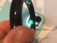 Load image into Gallery viewer, 58.8mm Certified 100% natural Type A dark green/black(绿水墨)  jadeite jade bangle pb55-9772

