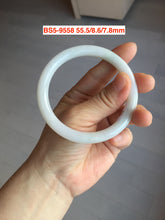 Load image into Gallery viewer, Type A 100% Natural dark green/white/black Jadeite Jade bangle (with defects) group 1
