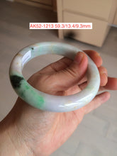 Load image into Gallery viewer, 59mm Certified Type A 100% Natural green/yellow/purple (Fu Lu Shou) Jadeite Jade bangle AK52-1213

