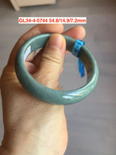 Load image into Gallery viewer, Sale! 55-56mm Certified type A 100% Natural dark green/blue/black/gray Guatemala Jadeite bangle group GL34
