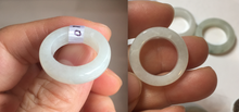 Load image into Gallery viewer, Size 3 1/4 -8 1/4 100% natural type A sunny green/purple jadeite jade band ring group PB122
