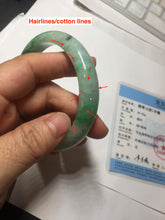 Load image into Gallery viewer, 58mm certified 100% natural Type A sunny green red jadeite jade bangle PB166-4659
