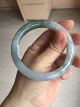 Load image into Gallery viewer, 57.1mm certified 100% natural icy watery oily dark green purple jadeite jade bangle BH90-9116
