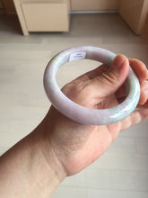 Load image into Gallery viewer, 59.5mm certified Type A 100% Natural light green sunny green light purple Jadeite Jade bangle BF147-8465
