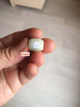 Load image into Gallery viewer, 13mm Type A 100% Natural sunny green/white/light purple olive shape Jadeite Jade LuluTong (Every road is smooth) bead pendant group PB119
