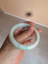 Load image into Gallery viewer, 54.6mm certified 100% natural Type A sunny green/white/brown jadeite jade bangle Y138-3314
