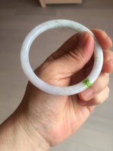 Load image into Gallery viewer, 55.7mm certified 100% natural green/white/purple round cut jadeite jade bangle E52-5262
