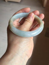 Load image into Gallery viewer, 59mm Certified Type A 100% Natural icy watery blue green brown Jadeite Jade bangle H157-70322
