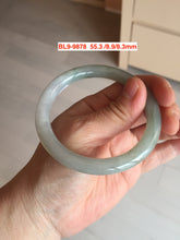 Load image into Gallery viewer, 53-56mm certified Type A 100% Natural icy watery  green/white Jadeite Jade bangle group with defects BL9

