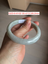 Load image into Gallery viewer, 54-63mm certified Type A 100% Natural dark green/white/black Jadeite Jade bangle group with defects GL23
