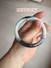 Load image into Gallery viewer, Sale! Type A 100% Natural dark green/white/black Jadeite Jade bangle with defects group 3
